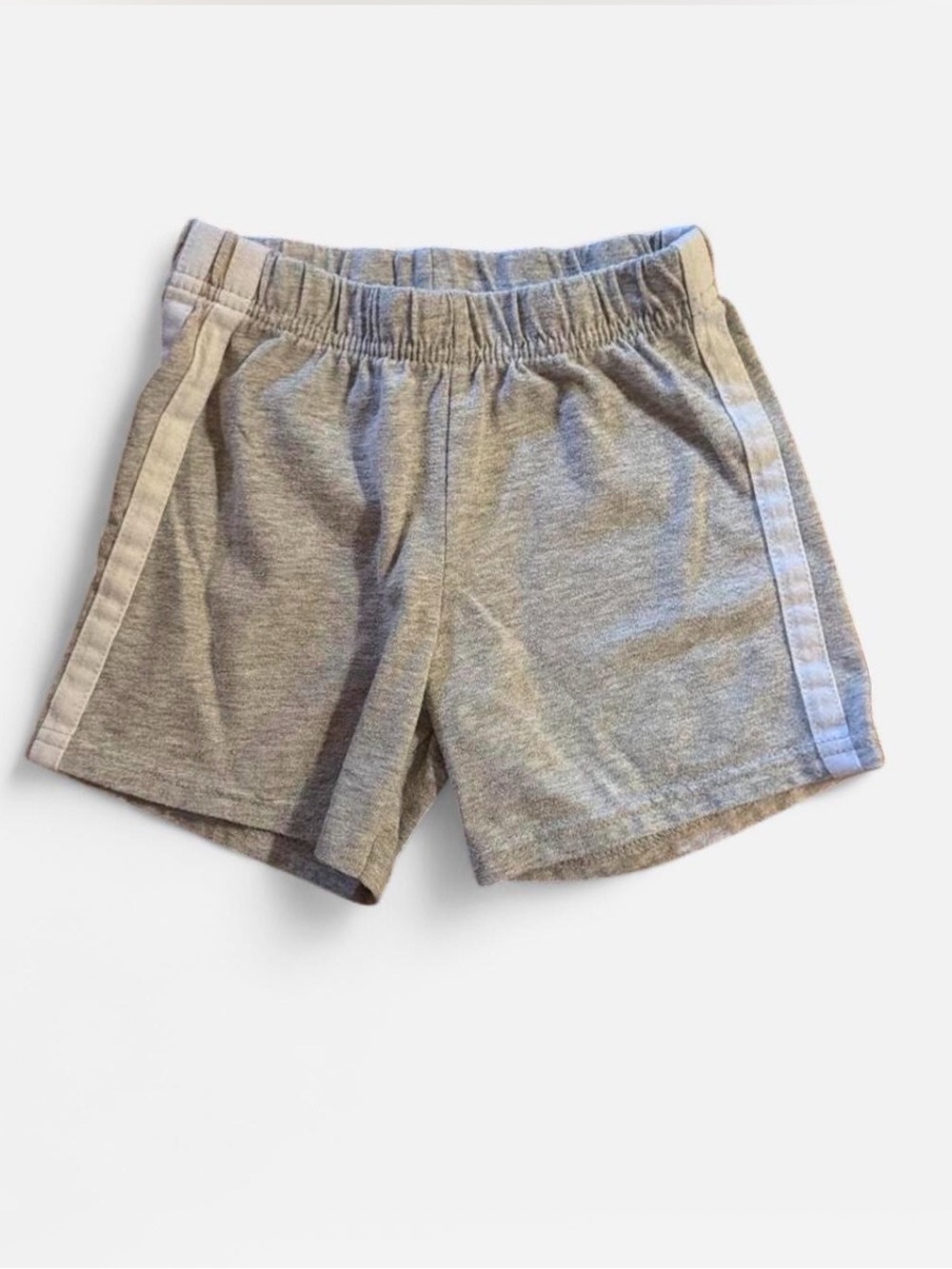 Garanimals Grey Knit Shorts with White Side Stripes